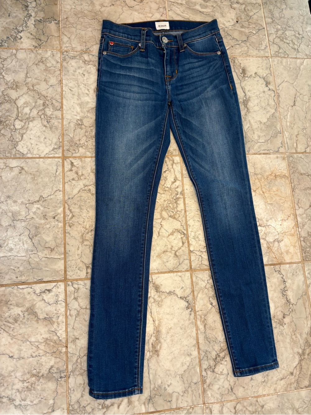 Hudson Krista Super Skinny Jeans Women’s Size 26 Blue Mid Rise Stretch Denim